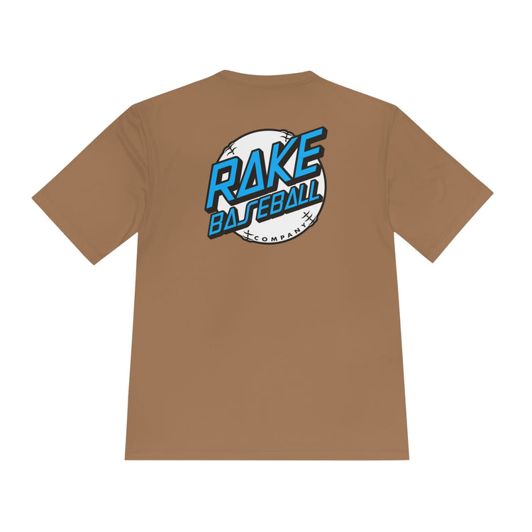 Rake Dot Dry Fit Tee - Rake Baseball Company - RAKE BASEBALL | BASEBALL T-SHIRT | BASEBALL CLOTHING | GOOD VIBES ONLY