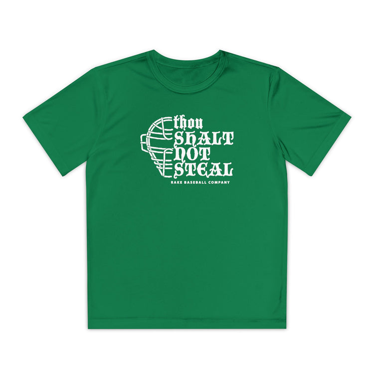 Kids Thou Shalt Not Steal Fit Tee - Rake Baseball Company - RAKE BASEBALL | BASEBALL T-SHIRT | BASEBALL CLOTHING | GOOD VIBES ONLY
