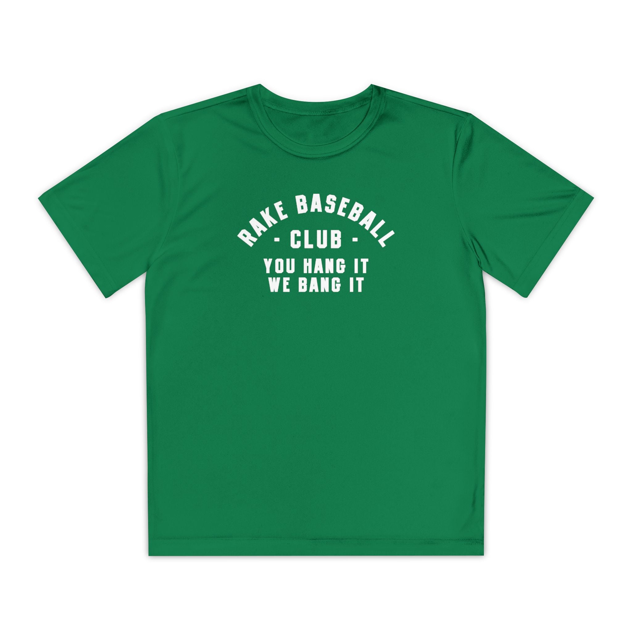 Kids Rake Baseball Club Dry Fit Tee - Rake Baseball Company - RAKE BASEBALL | BASEBALL T-SHIRT | BASEBALL CLOTHING | GOOD VIBES ONLY
