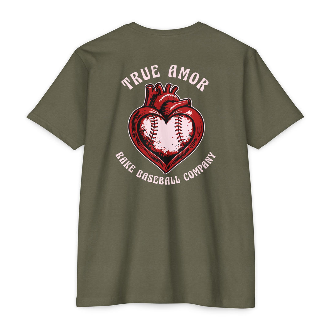 True Amor Baseball Tee - Rake Baseball Company - RAKE BASEBALL | BASEBALL T-SHIRT | BASEBALL CLOTHING | GOOD VIBES ONLY