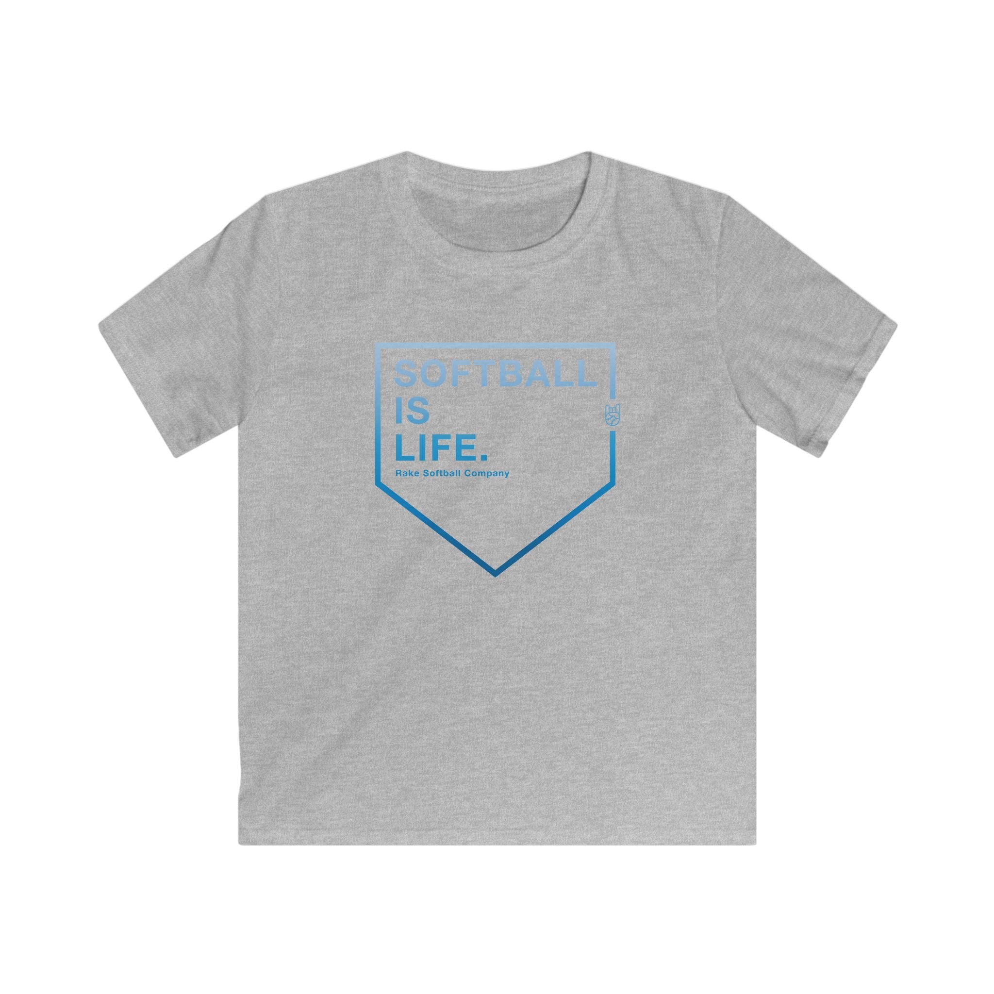 Kids Softball Is Life Tee - Rake Baseball Company - RAKE BASEBALL | BASEBALL T-SHIRT | BASEBALL CLOTHING | GOOD VIBES ONLY