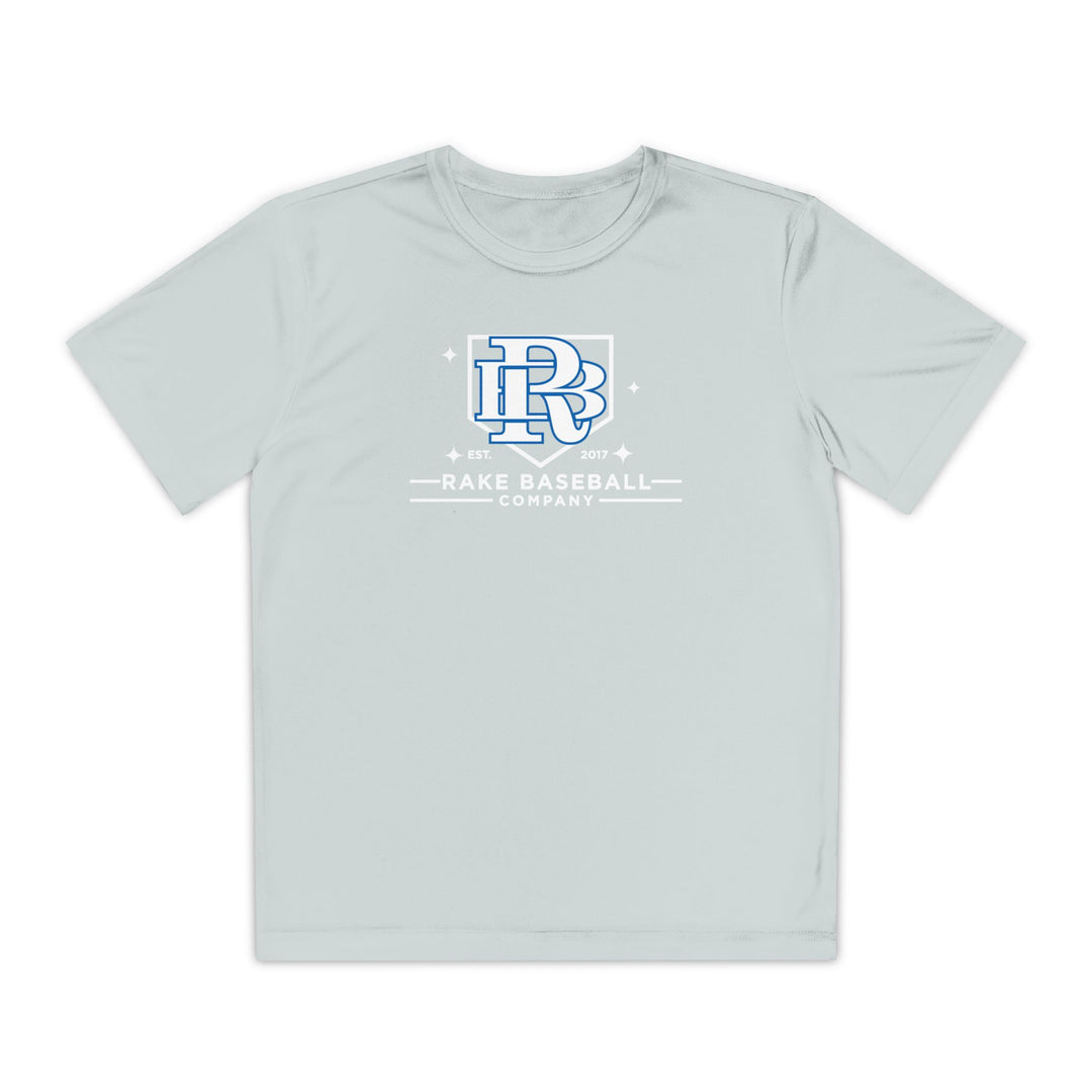Kids Rake Baseball Homeplate Tee Dry Fit Tee - Rake Baseball Company - RAKE BASEBALL | BASEBALL T-SHIRT | BASEBALL CLOTHING | GOOD VIBES ONLY