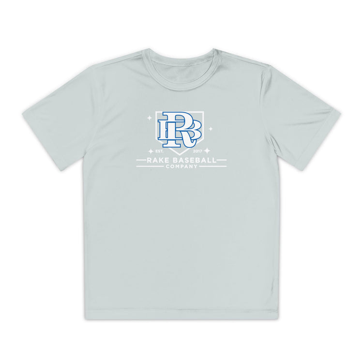 Kids Rake Baseball Homeplate Tee Dry Fit Tee - Rake Baseball Company - RAKE BASEBALL | BASEBALL T-SHIRT | BASEBALL CLOTHING | GOOD VIBES ONLY