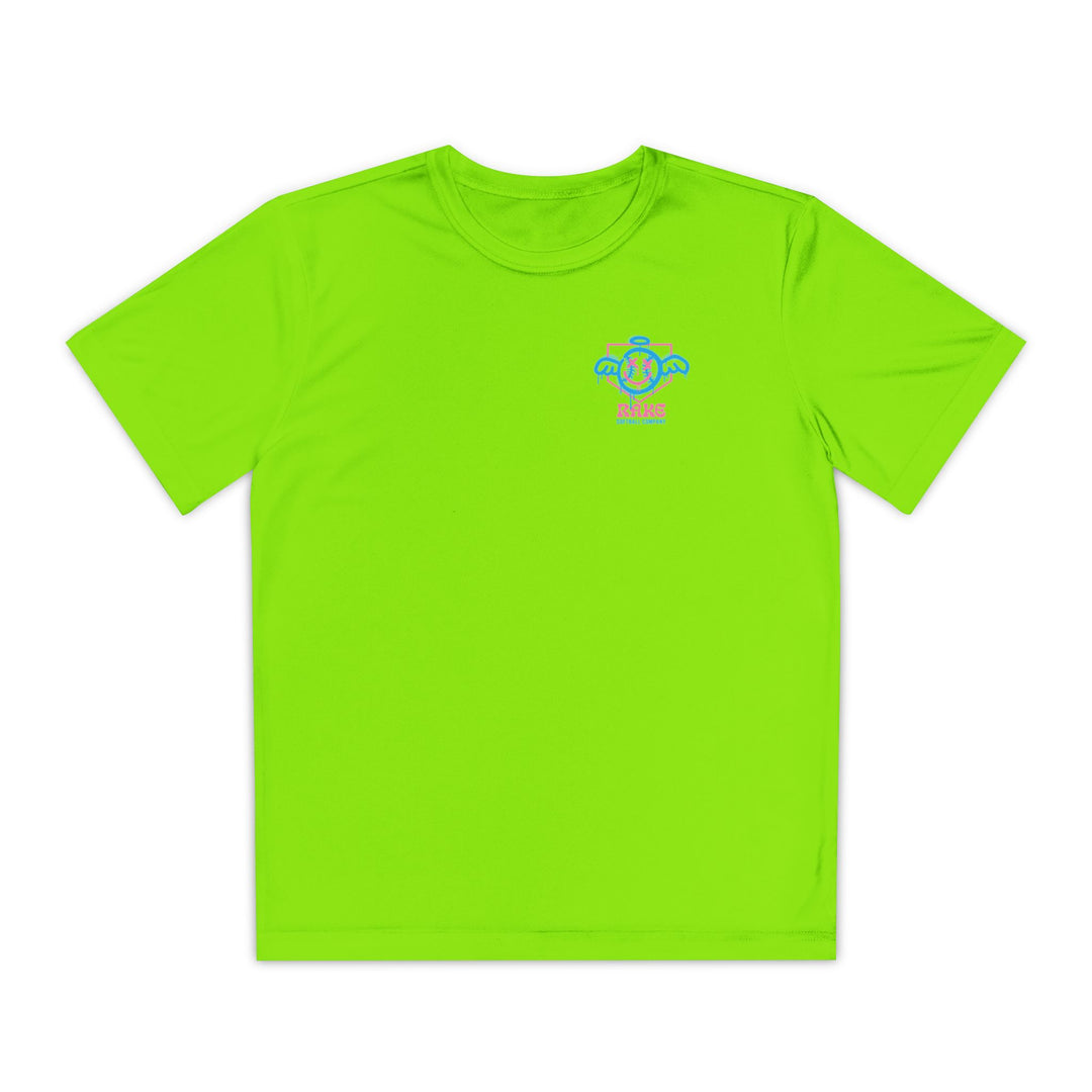 Kids She Angel Drip Softball Dry Fit Tee - Rake Baseball Company - RAKE BASEBALL | BASEBALL T-SHIRT | BASEBALL CLOTHING | GOOD VIBES ONLY