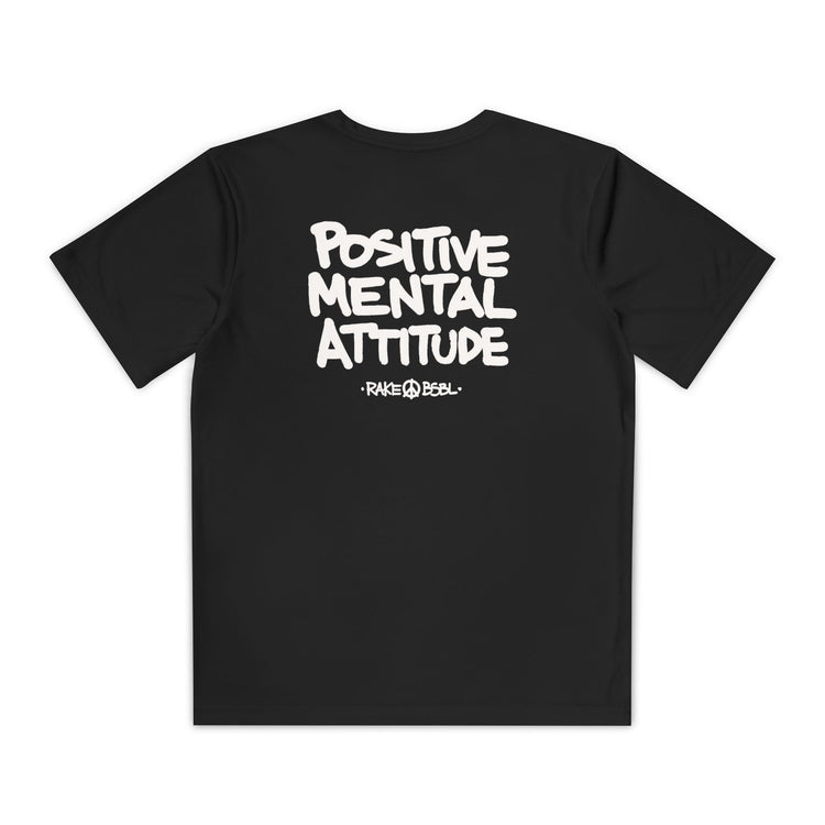 Kids Positive Mental Attitude Dry Fit Tee - Rake Baseball Company - RAKE BASEBALL | BASEBALL T-SHIRT | BASEBALL CLOTHING | GOOD VIBES ONLY