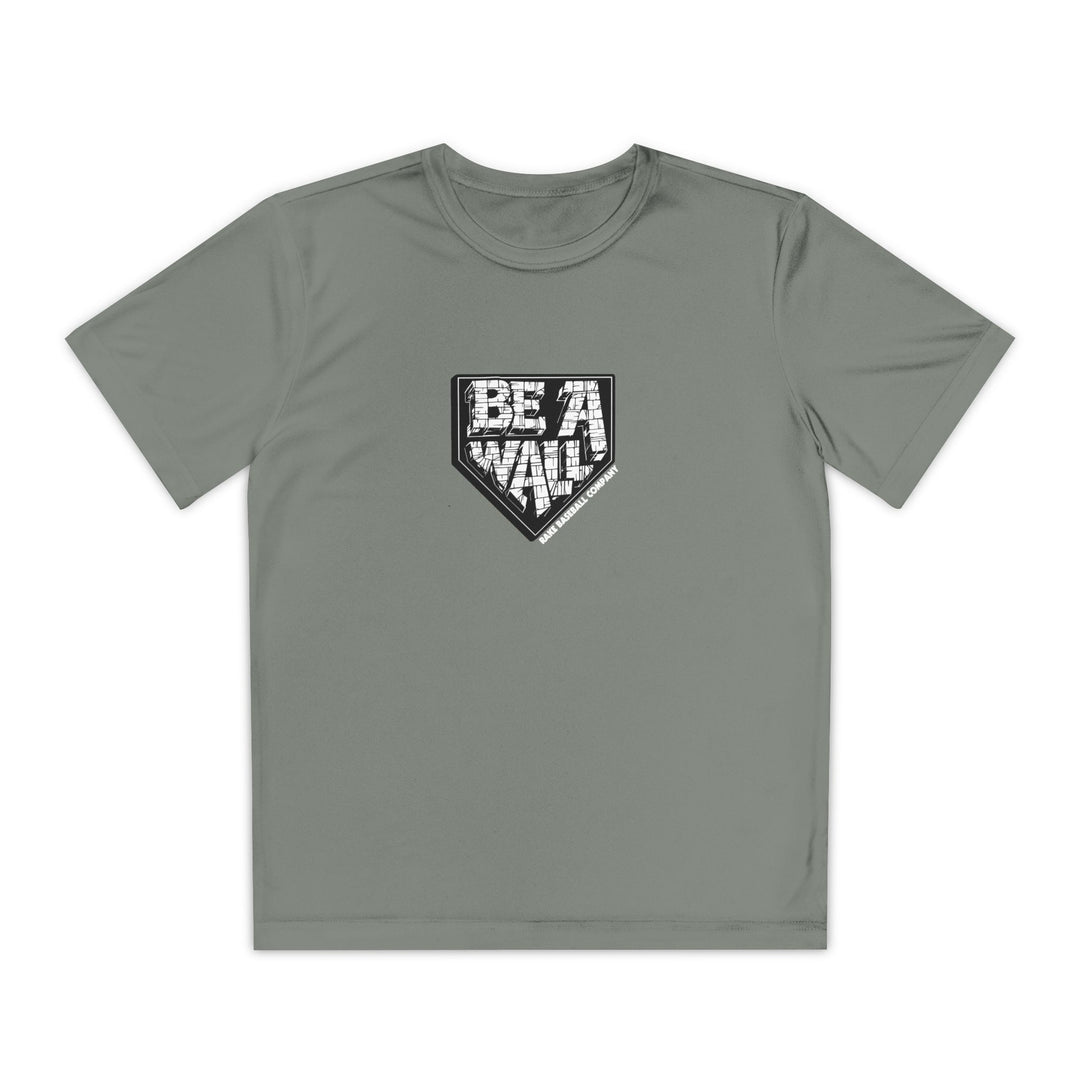 Kids Be A Wall Dry Fit Tee - Rake Baseball Company - RAKE BASEBALL | BASEBALL T-SHIRT | BASEBALL CLOTHING | GOOD VIBES ONLY