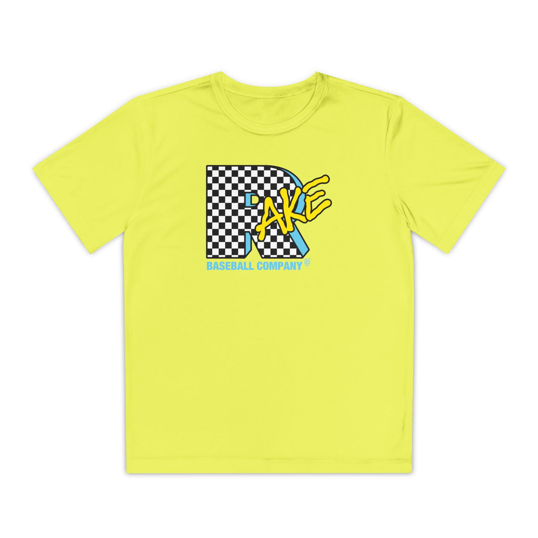 Kids Rake TV Dry Fit Tee - Rake Baseball Company - RAKE BASEBALL | BASEBALL T-SHIRT | BASEBALL CLOTHING | GOOD VIBES ONLY