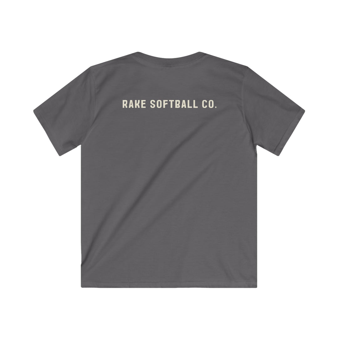 Kids Built To Rake Softball Tee - Rake Baseball Company - RAKE BASEBALL | BASEBALL T-SHIRT | BASEBALL CLOTHING | GOOD VIBES ONLY