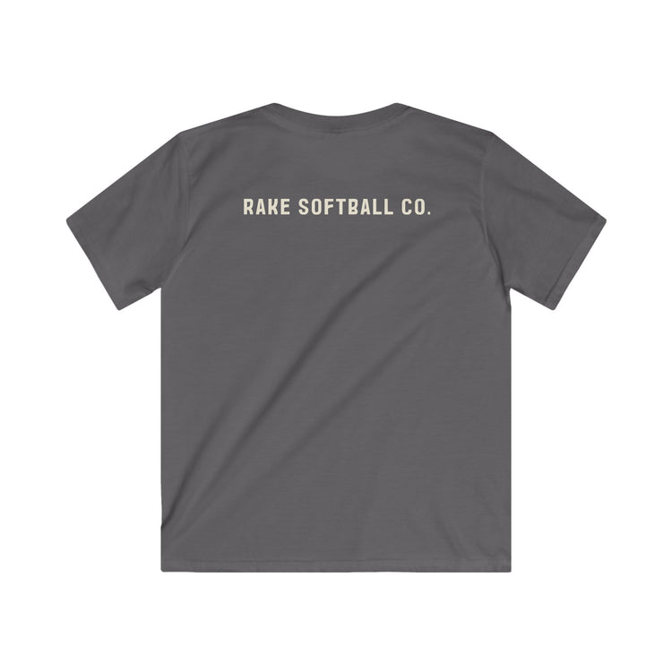 Kids Built To Rake Softball Tee - Rake Baseball Company - RAKE BASEBALL | BASEBALL T-SHIRT | BASEBALL CLOTHING | GOOD VIBES ONLY