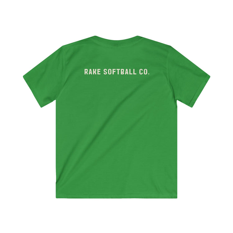 Kids Built To Rake Softball Tee - Rake Baseball Company - RAKE BASEBALL | BASEBALL T-SHIRT | BASEBALL CLOTHING | GOOD VIBES ONLY