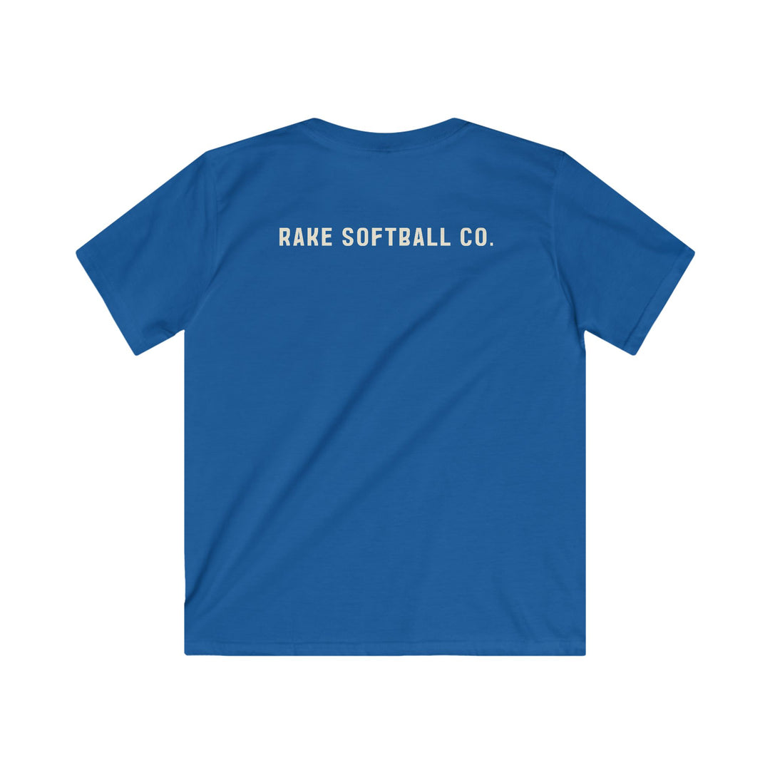 Kids Built To Rake Softball Tee - Rake Baseball Company - RAKE BASEBALL | BASEBALL T-SHIRT | BASEBALL CLOTHING | GOOD VIBES ONLY