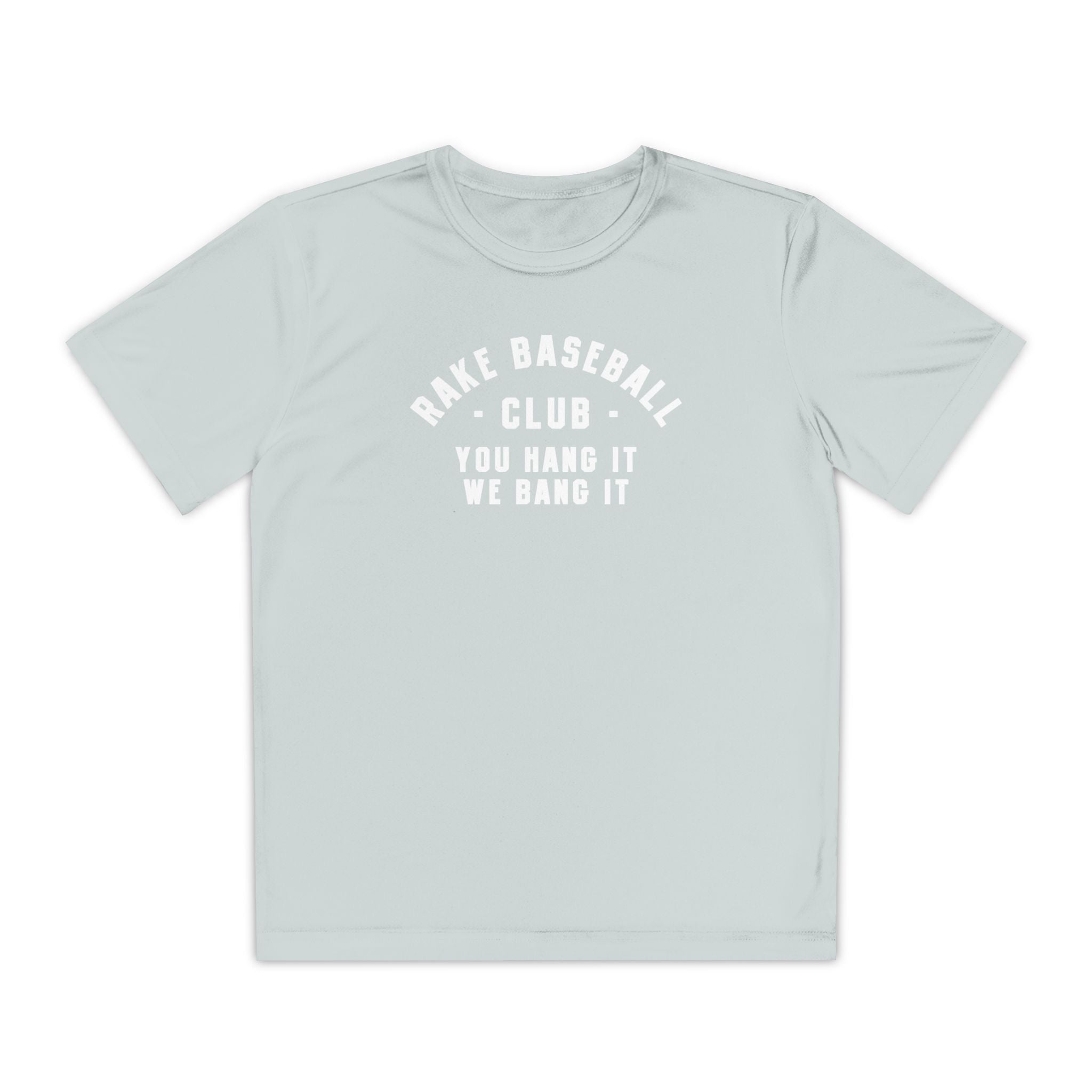 Kids Rake Baseball Club Dry Fit Tee - Rake Baseball Company - RAKE BASEBALL | BASEBALL T-SHIRT | BASEBALL CLOTHING | GOOD VIBES ONLY