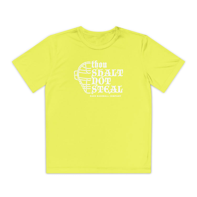 Kids Thou Shalt Not Steal Fit Tee - Rake Baseball Company - RAKE BASEBALL | BASEBALL T-SHIRT | BASEBALL CLOTHING | GOOD VIBES ONLY