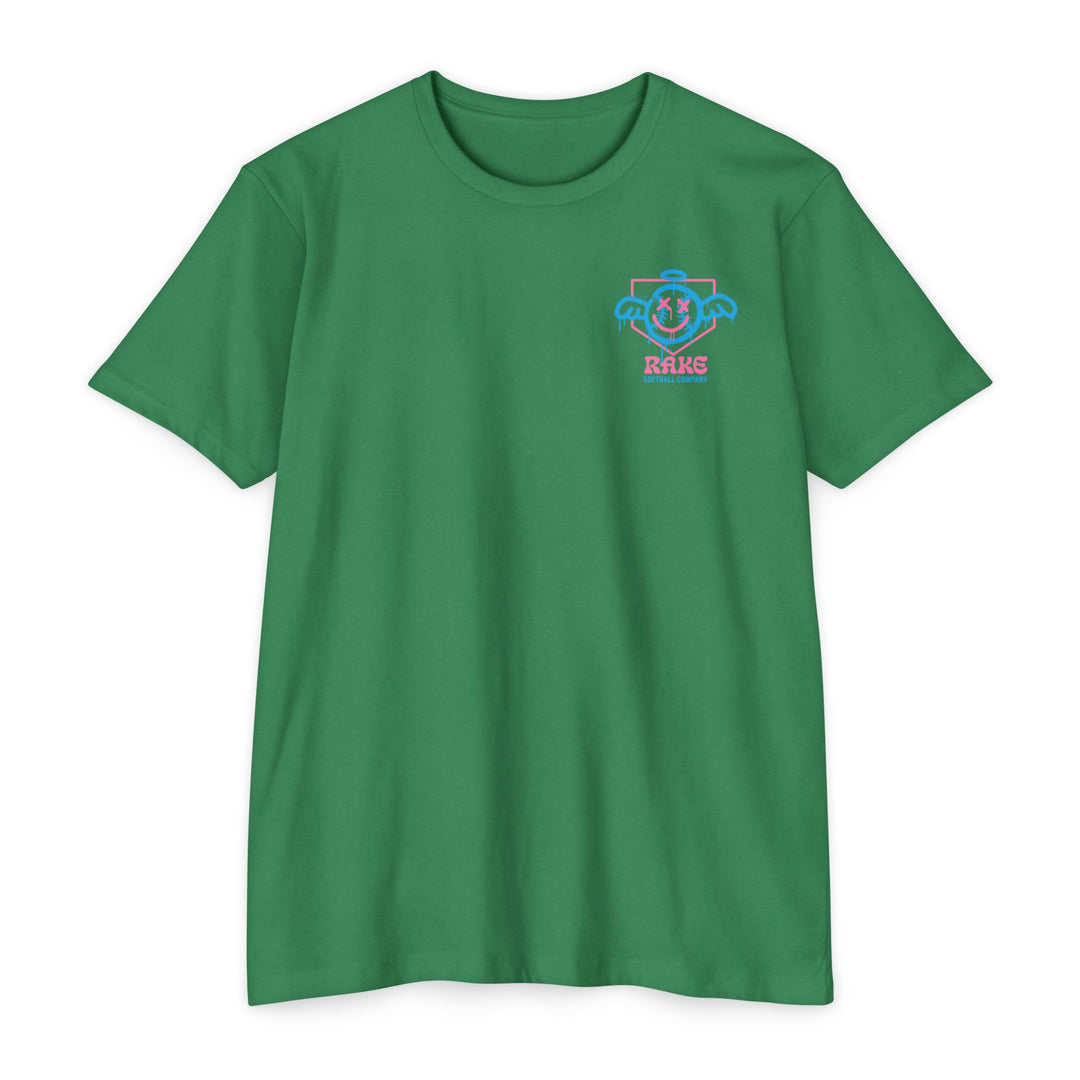 She Angel Drip Softball Tee - Rake Baseball Company - RAKE BASEBALL | BASEBALL T-SHIRT | BASEBALL CLOTHING | GOOD VIBES ONLY