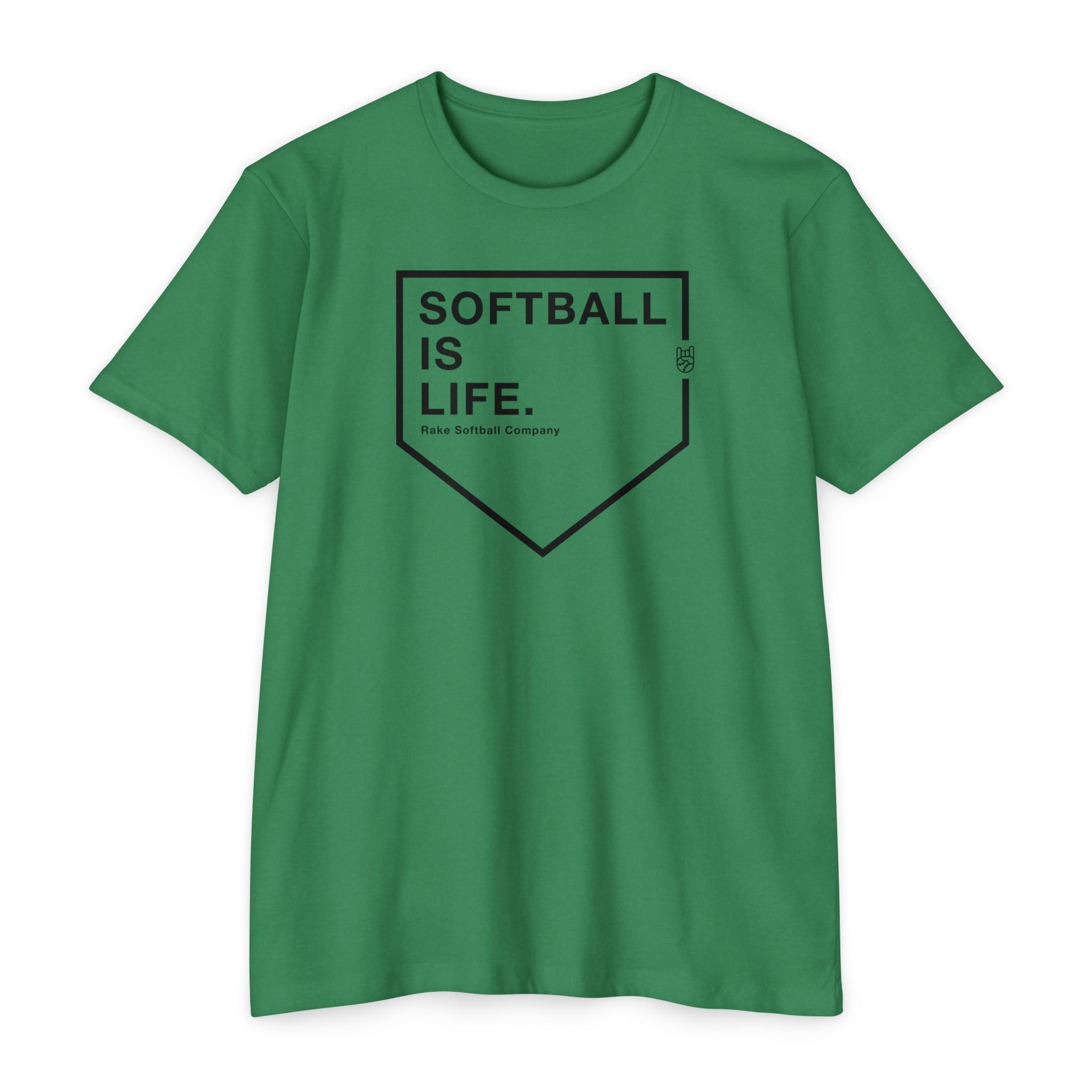 Softball Is Life Tee - Rake Baseball Company - RAKE BASEBALL | BASEBALL T-SHIRT | BASEBALL CLOTHING | GOOD VIBES ONLY