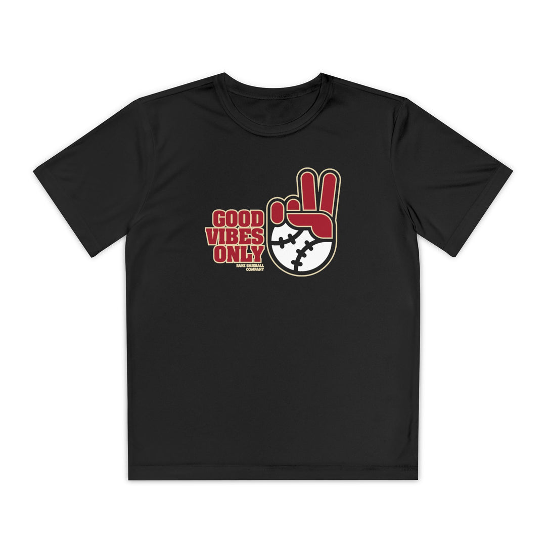 Kids Arizona Inspired GVO Dry Fit Tee - Rake Baseball Company - RAKE BASEBALL | BASEBALL T-SHIRT | BASEBALL CLOTHING | GOOD VIBES ONLY