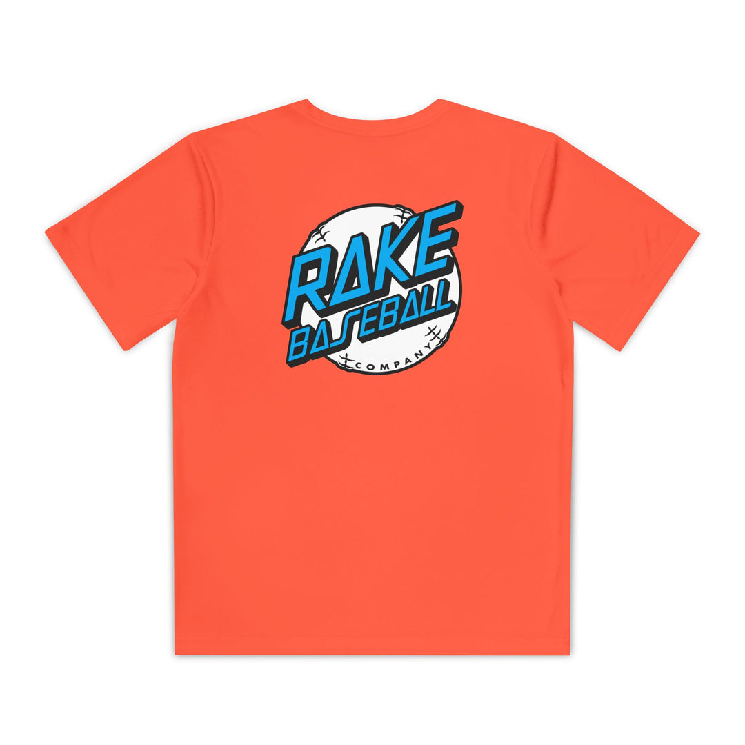 Kids Rake Dot Dry Fit Tee - Rake Baseball Company - RAKE BASEBALL | BASEBALL T-SHIRT | BASEBALL CLOTHING | GOOD VIBES ONLY
