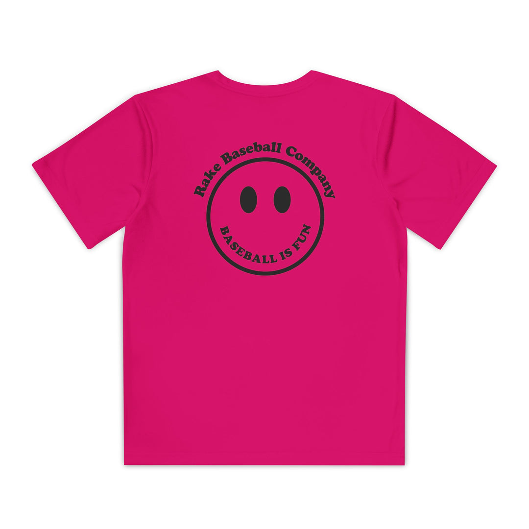 Kids Baseball Is Fun Dry Fit Tee - Rake Baseball Company - RAKE BASEBALL | BASEBALL T-SHIRT | BASEBALL CLOTHING | GOOD VIBES ONLY