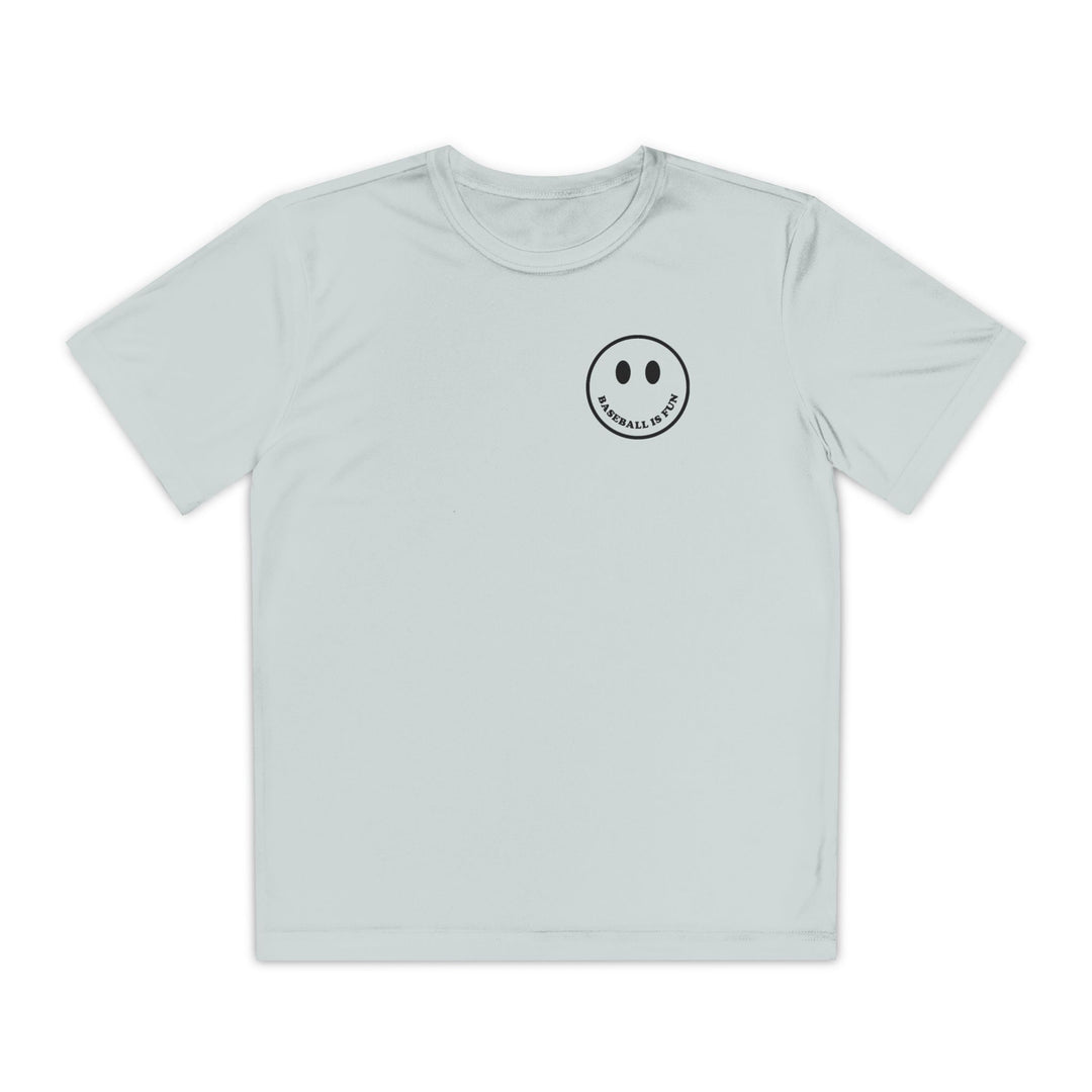 Kids Baseball Is Fun Dry Fit Tee - Rake Baseball Company - RAKE BASEBALL | BASEBALL T-SHIRT | BASEBALL CLOTHING | GOOD VIBES ONLY
