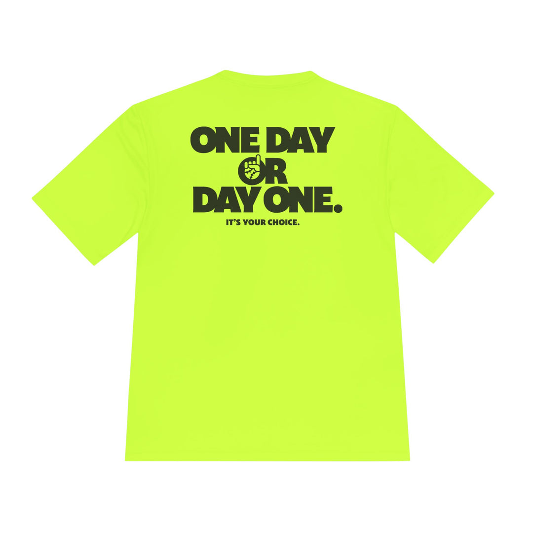 One Day or Day One Dry Fit Tee - Rake Baseball Company - RAKE BASEBALL | BASEBALL T-SHIRT | BASEBALL CLOTHING | GOOD VIBES ONLY