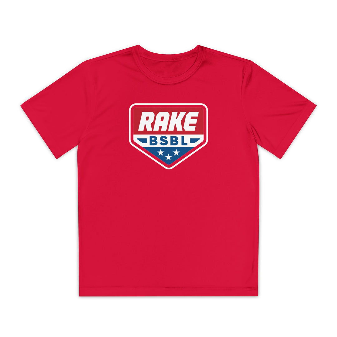 Kids Rake Flag Plate Dry Fit Tee