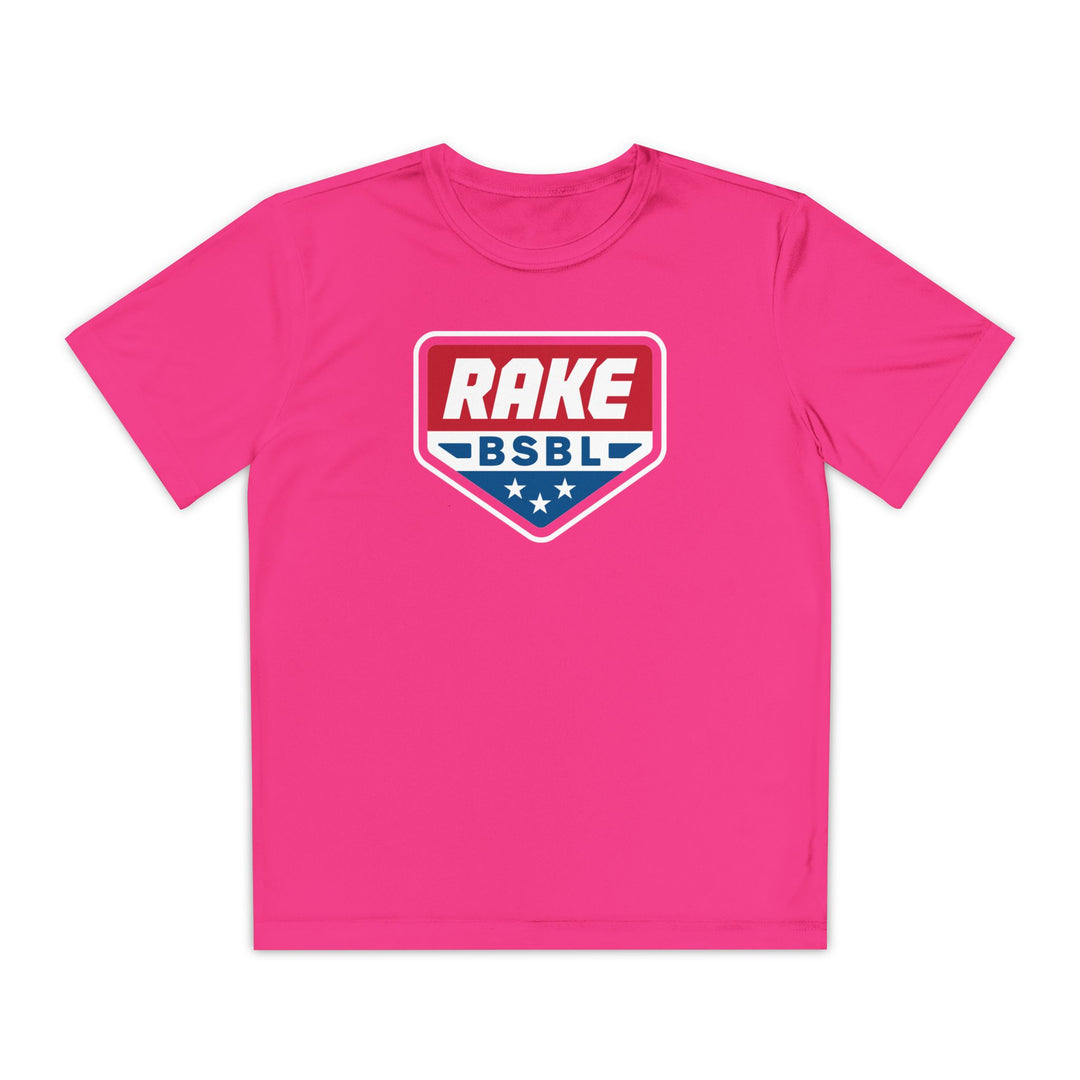 Kids Rake Flag Plate Dry Fit Tee