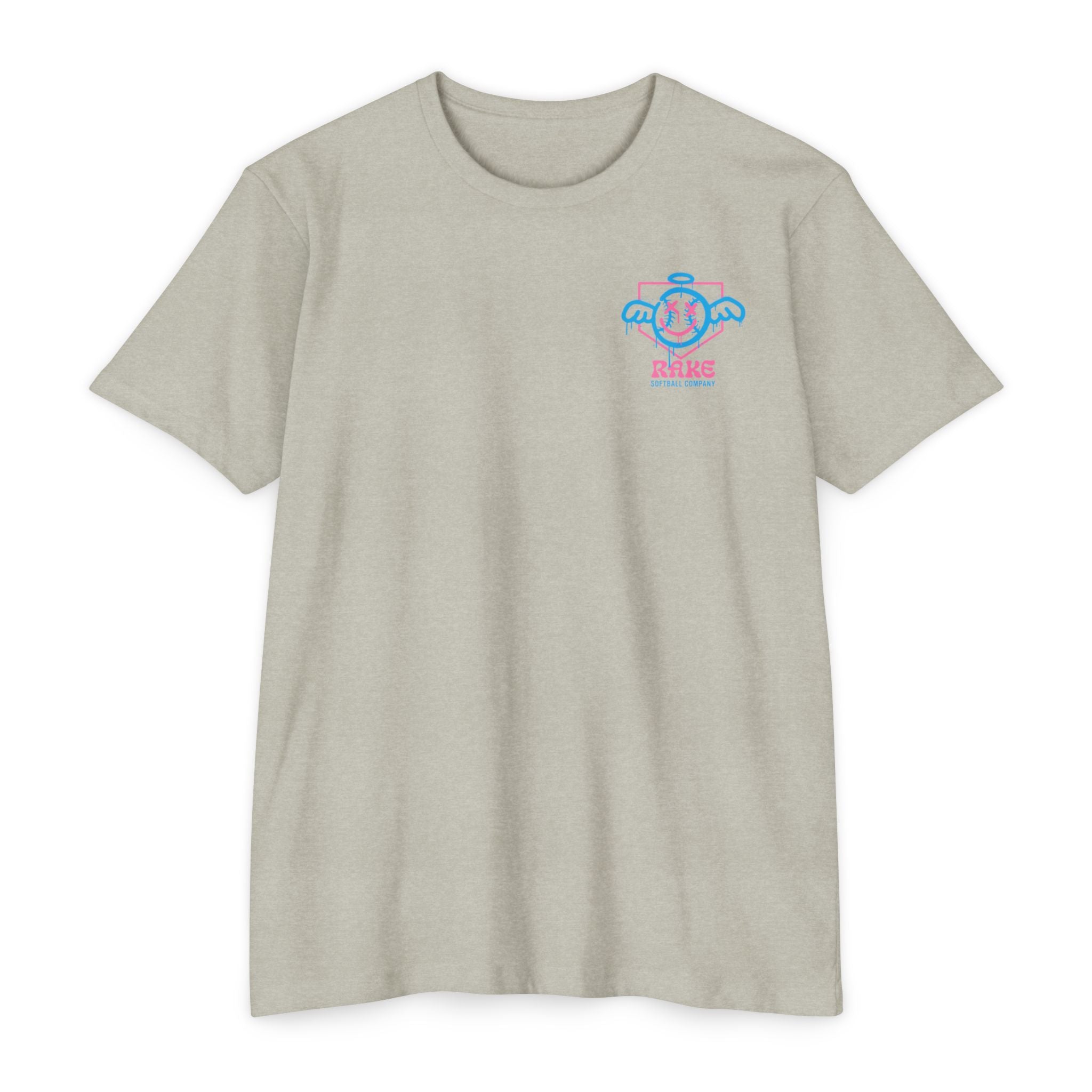 She Angel Drip Softball Tee - Rake Baseball Company - RAKE BASEBALL | BASEBALL T-SHIRT | BASEBALL CLOTHING | GOOD VIBES ONLY