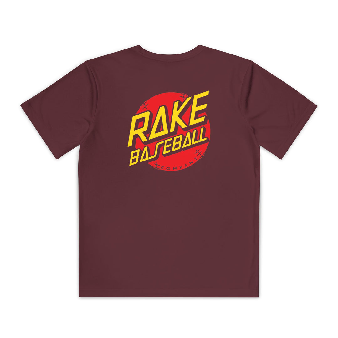 Kids Rake Dot Dry Fit Tee - Rake Baseball Company - RAKE BASEBALL | BASEBALL T-SHIRT | BASEBALL CLOTHING | GOOD VIBES ONLY