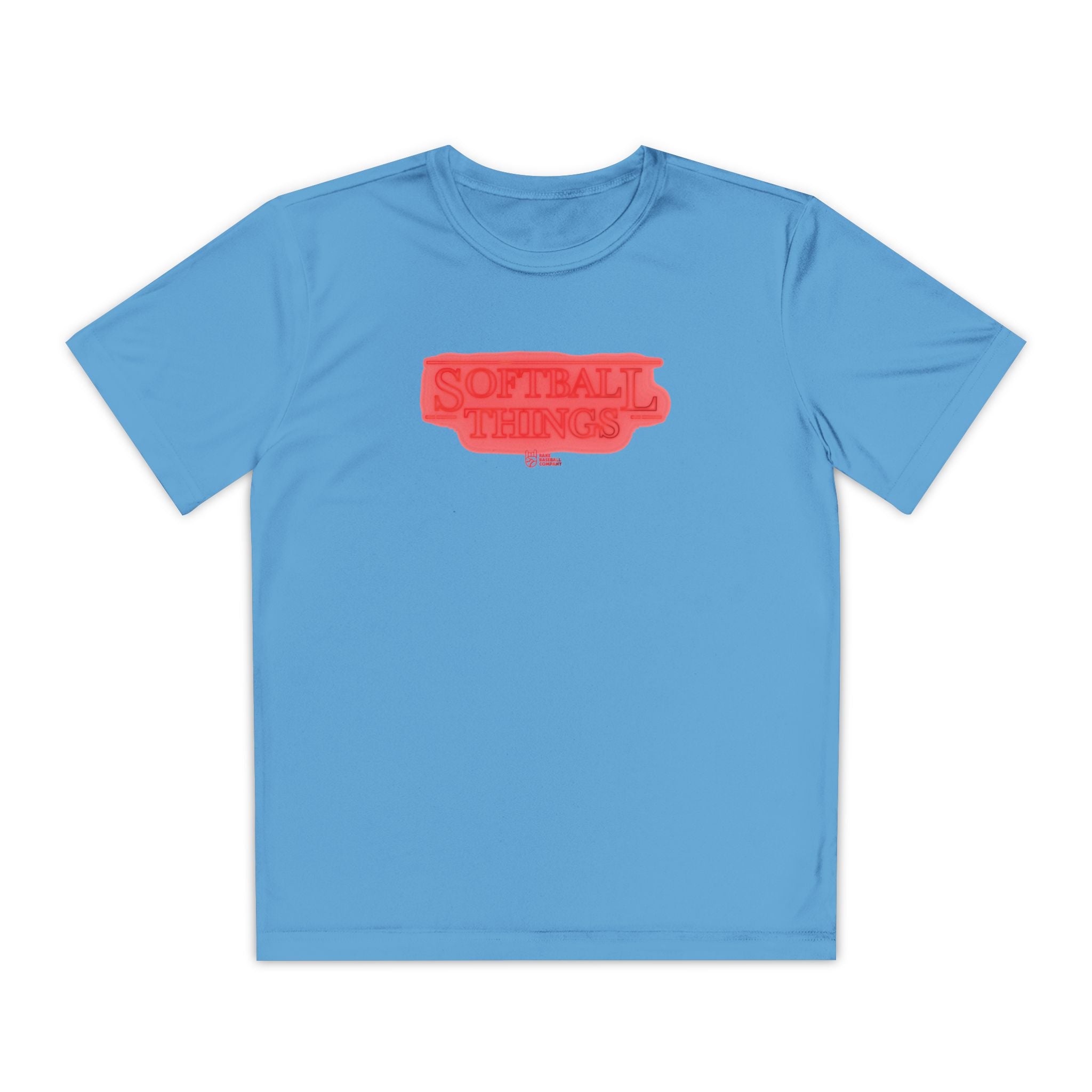 Kids Softball Things Dry Fit Tee - Rake Baseball Company - RAKE BASEBALL | BASEBALL T-SHIRT | BASEBALL CLOTHING | GOOD VIBES ONLY