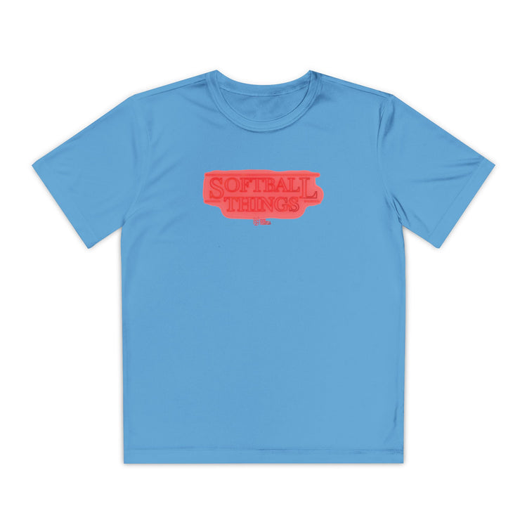 Kids Softball Things Dry Fit Tee - Rake Baseball Company - RAKE BASEBALL | BASEBALL T-SHIRT | BASEBALL CLOTHING | GOOD VIBES ONLY