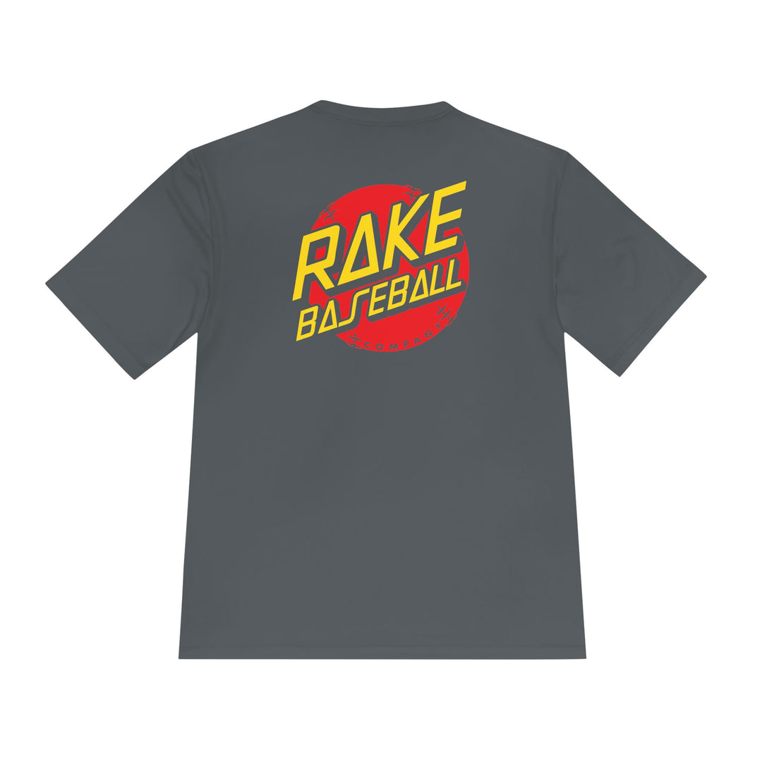 Rake Dot Dry Fit Tee - Rake Baseball Company - RAKE BASEBALL | BASEBALL T-SHIRT | BASEBALL CLOTHING | GOOD VIBES ONLY