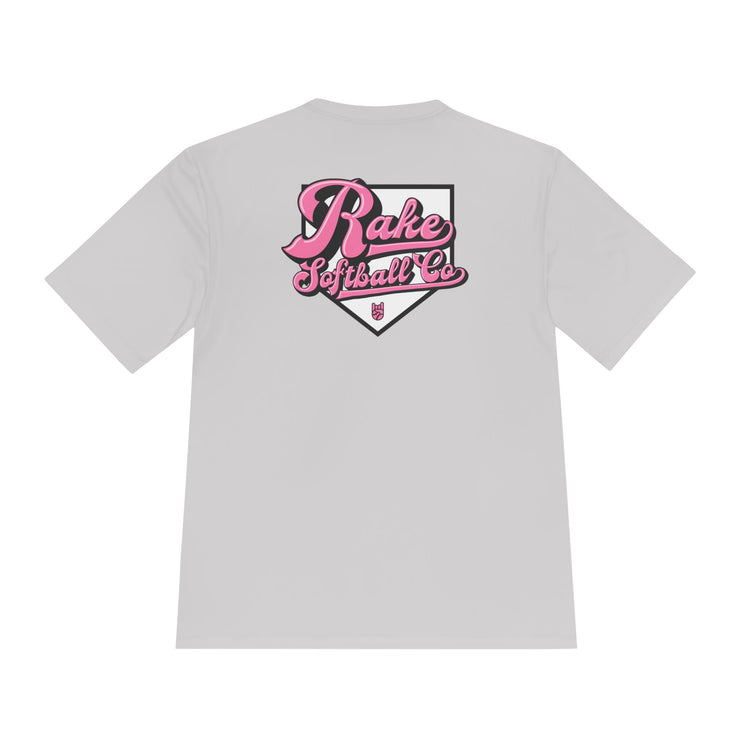 Rake Softball Co. Dry Fit Tee - Rake Baseball Company - RAKE BASEBALL | BASEBALL T-SHIRT | BASEBALL CLOTHING | GOOD VIBES ONLY