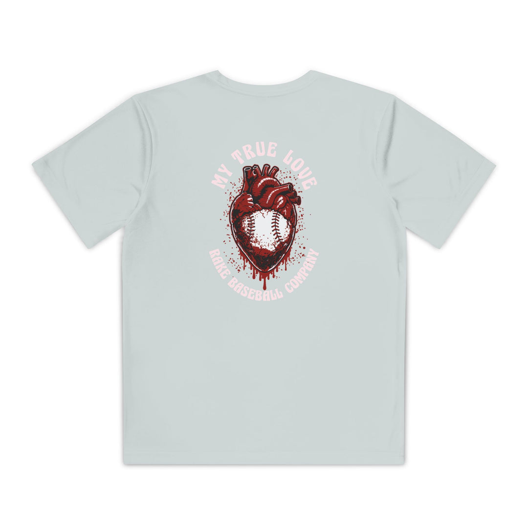 Kids My True Love Baseball Dry Fit Tee - Rake Baseball Company - RAKE BASEBALL | BASEBALL T-SHIRT | BASEBALL CLOTHING | GOOD VIBES ONLY