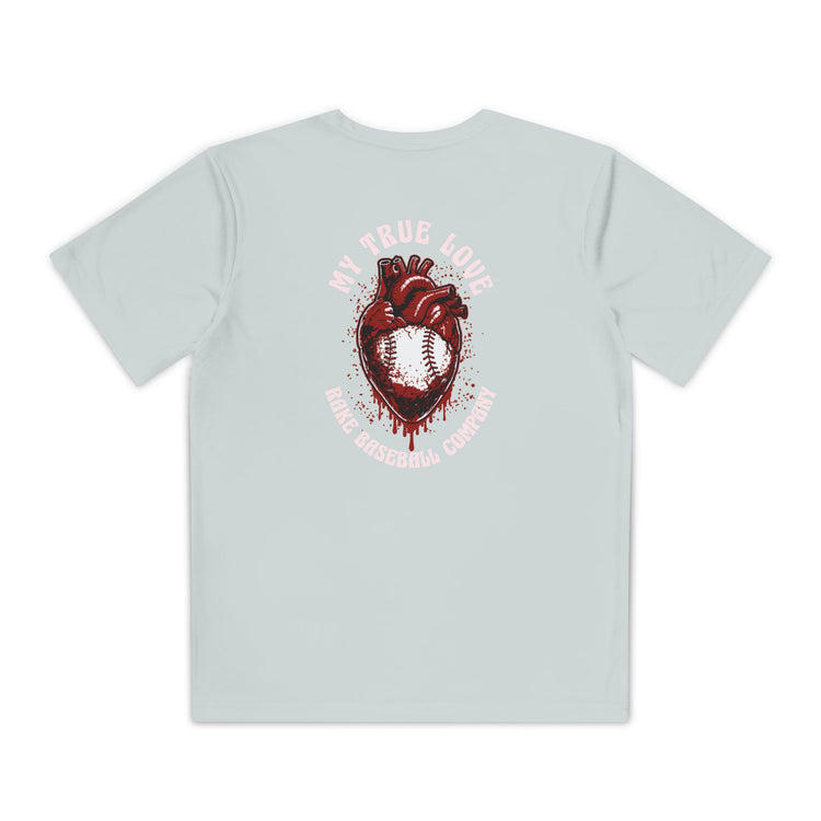 Kids My True Love Baseball Dry Fit Tee - Rake Baseball Company - RAKE BASEBALL | BASEBALL T-SHIRT | BASEBALL CLOTHING | GOOD VIBES ONLY