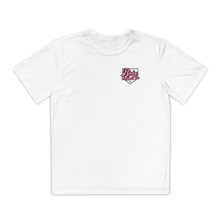 Kids Rake Softball Co. Dry Fit Tee - Rake Baseball Company - RAKE BASEBALL | BASEBALL T-SHIRT | BASEBALL CLOTHING | GOOD VIBES ONLY