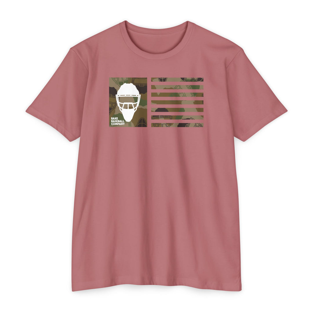 Camo Hockey Mask Flag Tee