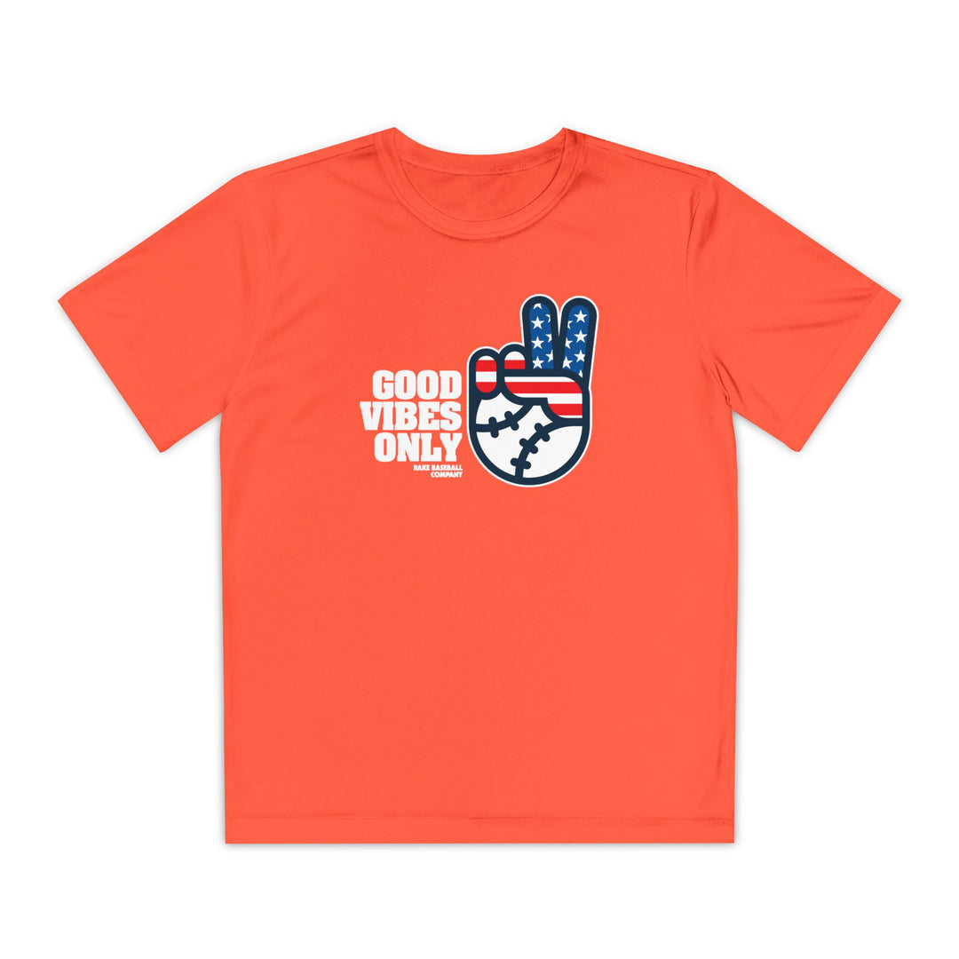 Kids GVO Stars and Stripes Edition Dry Fit Tee - Rake Baseball Company - RAKE BASEBALL | BASEBALL T-SHIRT | BASEBALL CLOTHING | GOOD VIBES ONLY