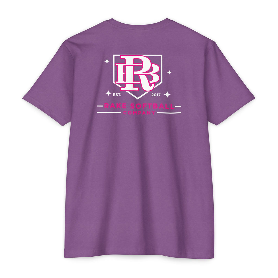 RB Homeplate Softball Tee - Rake Baseball Company - RAKE BASEBALL | BASEBALL T-SHIRT | BASEBALL CLOTHING | GOOD VIBES ONLY