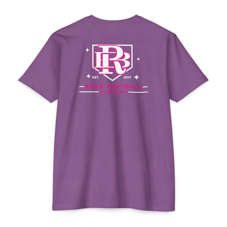RB Homeplate Softball Tee - Rake Baseball Company - RAKE BASEBALL | BASEBALL T-SHIRT | BASEBALL CLOTHING | GOOD VIBES ONLY