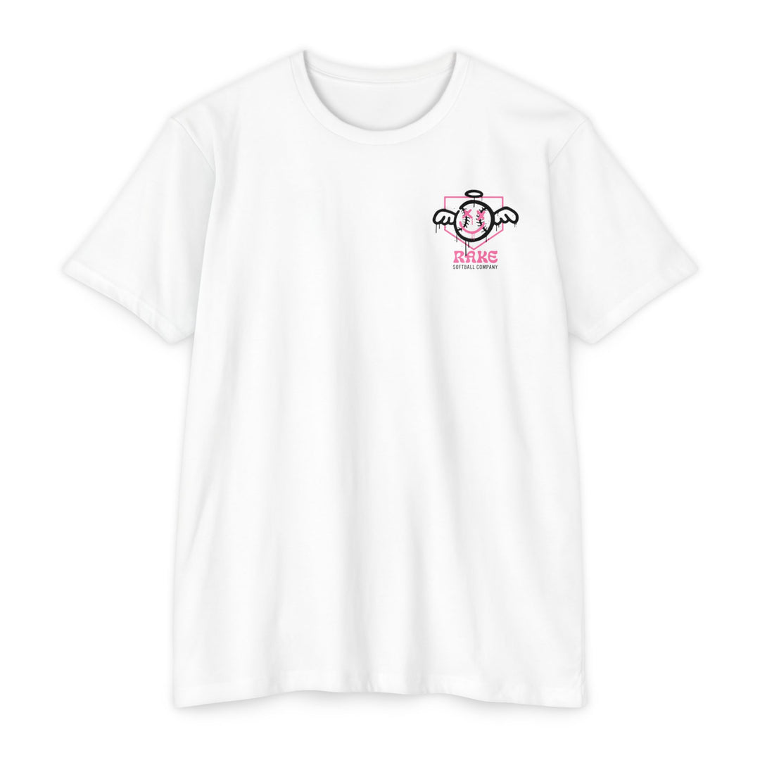 She Angel Drip Softball Tee - Rake Baseball Company - RAKE BASEBALL | BASEBALL T-SHIRT | BASEBALL CLOTHING | GOOD VIBES ONLY
