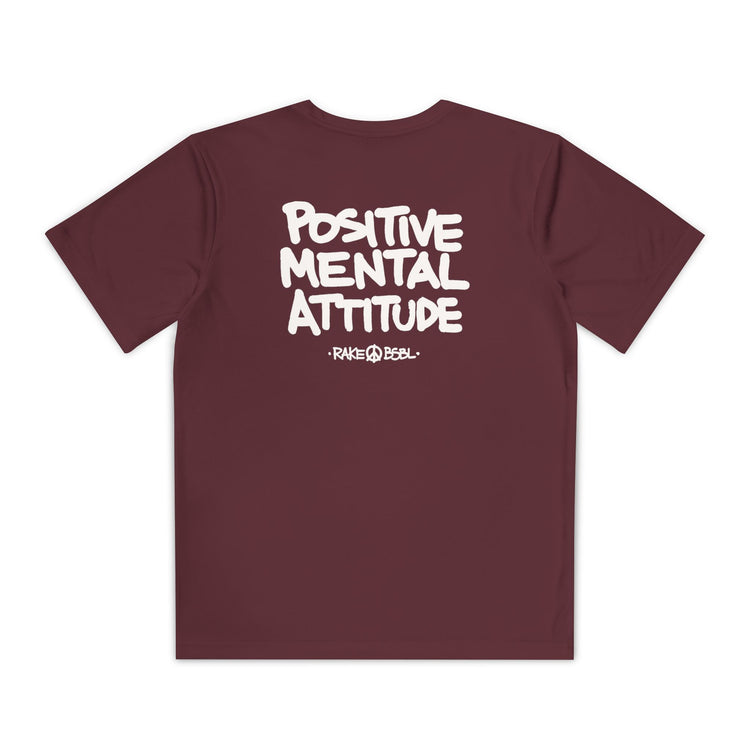 Kids Positive Mental Attitude Dry Fit Tee - Rake Baseball Company - RAKE BASEBALL | BASEBALL T-SHIRT | BASEBALL CLOTHING | GOOD VIBES ONLY