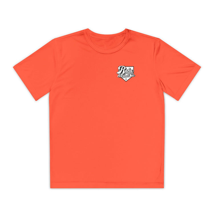 Kids Rake Softball Co. Dry Fit Tee - Rake Baseball Company - RAKE BASEBALL | BASEBALL T-SHIRT | BASEBALL CLOTHING | GOOD VIBES ONLY