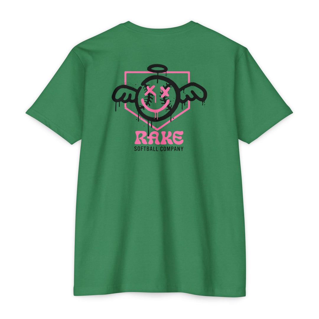She Angel Drip Softball Tee - Rake Baseball Company - RAKE BASEBALL | BASEBALL T-SHIRT | BASEBALL CLOTHING | GOOD VIBES ONLY