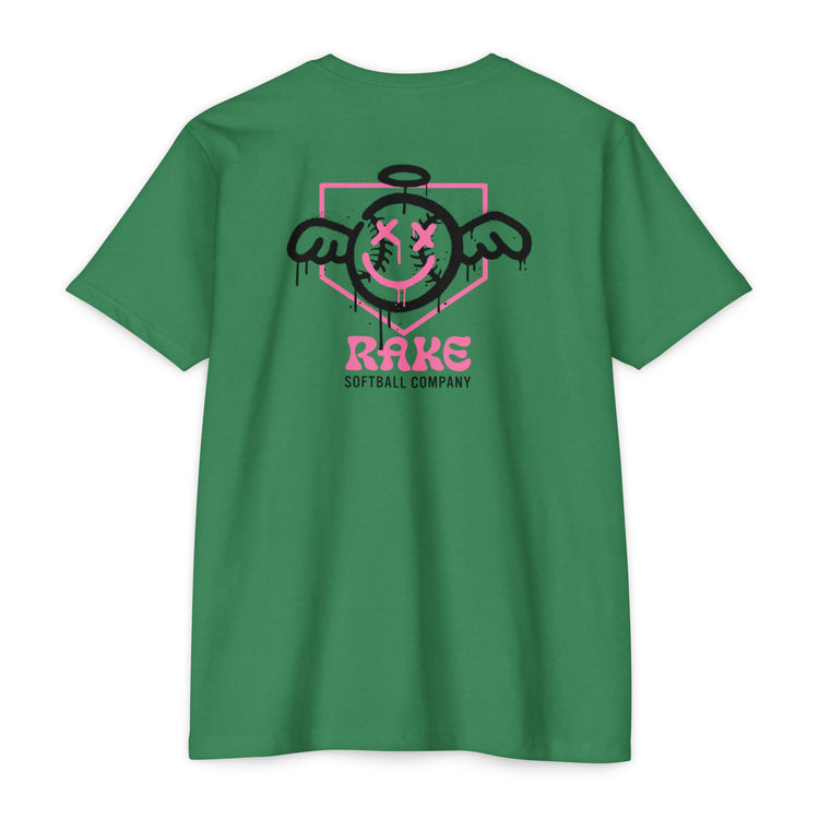 She Angel Drip Softball Tee - Rake Baseball Company - RAKE BASEBALL | BASEBALL T-SHIRT | BASEBALL CLOTHING | GOOD VIBES ONLY