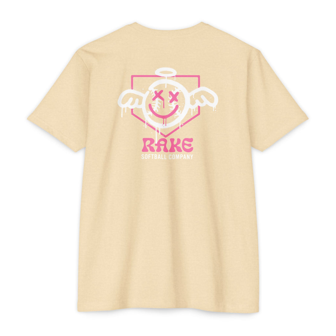 She Angel Drip Softball Tee - Rake Baseball Company - RAKE BASEBALL | BASEBALL T-SHIRT | BASEBALL CLOTHING | GOOD VIBES ONLY