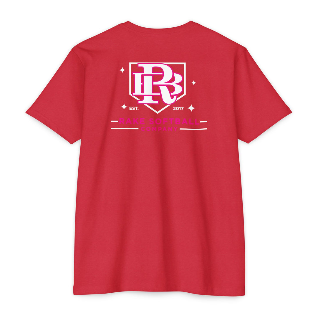 RB Homeplate Softball Tee - Rake Baseball Company - RAKE BASEBALL | BASEBALL T-SHIRT | BASEBALL CLOTHING | GOOD VIBES ONLY