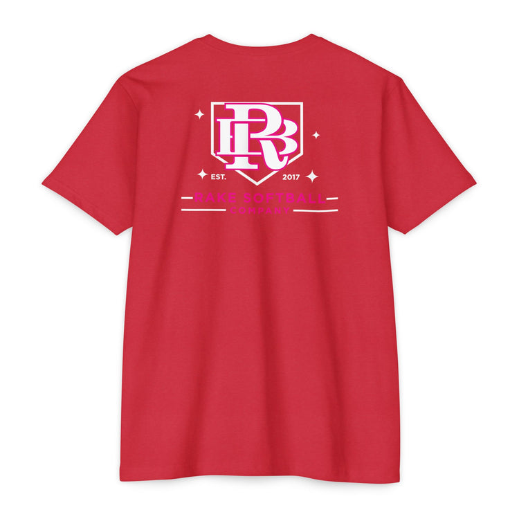 RB Homeplate Softball Tee - Rake Baseball Company - RAKE BASEBALL | BASEBALL T-SHIRT | BASEBALL CLOTHING | GOOD VIBES ONLY