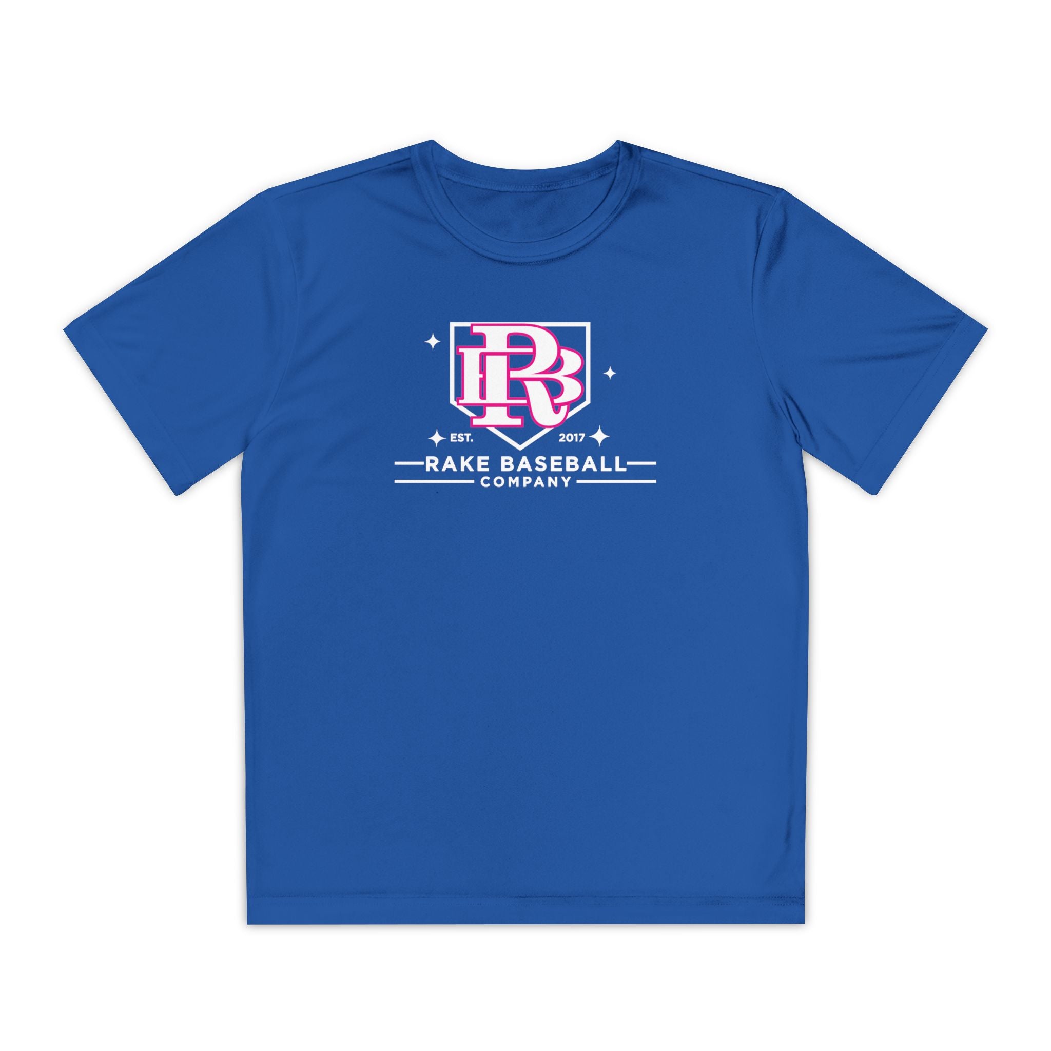 Kids Rake Baseball Homeplate Tee Dry Fit Tee - Rake Baseball Company - RAKE BASEBALL | BASEBALL T-SHIRT | BASEBALL CLOTHING | GOOD VIBES ONLY