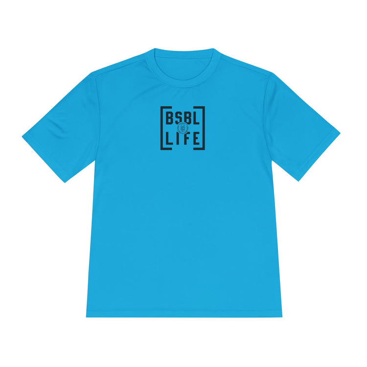 BSBL Life Dry Fit Tee - Rake Baseball Company - RAKE BASEBALL | BASEBALL T-SHIRT | BASEBALL CLOTHING | GOOD VIBES ONLY