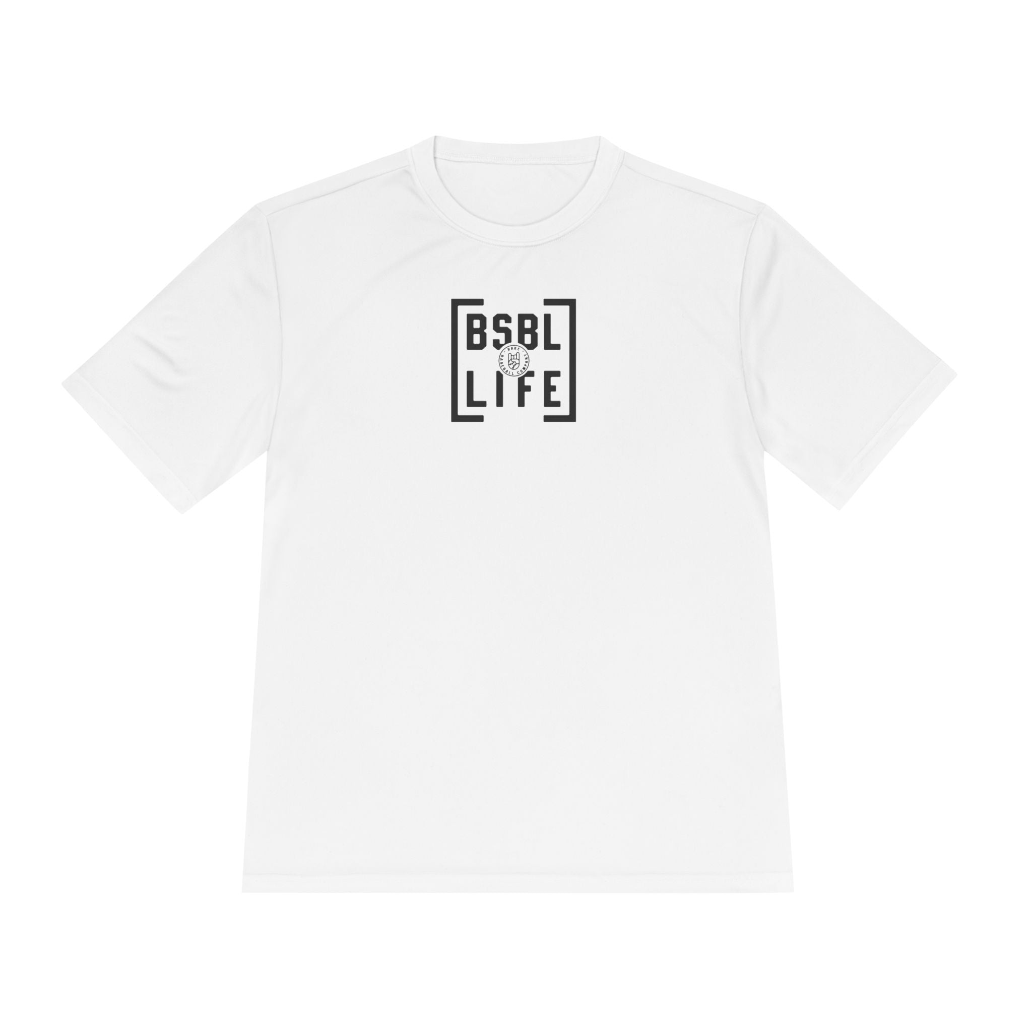 BSBL Life Dry Fit Tee - Rake Baseball Company - RAKE BASEBALL | BASEBALL T-SHIRT | BASEBALL CLOTHING | GOOD VIBES ONLY